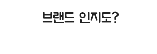 브랜드 인지도?