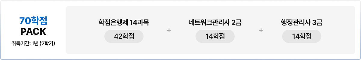 70학점PACK
