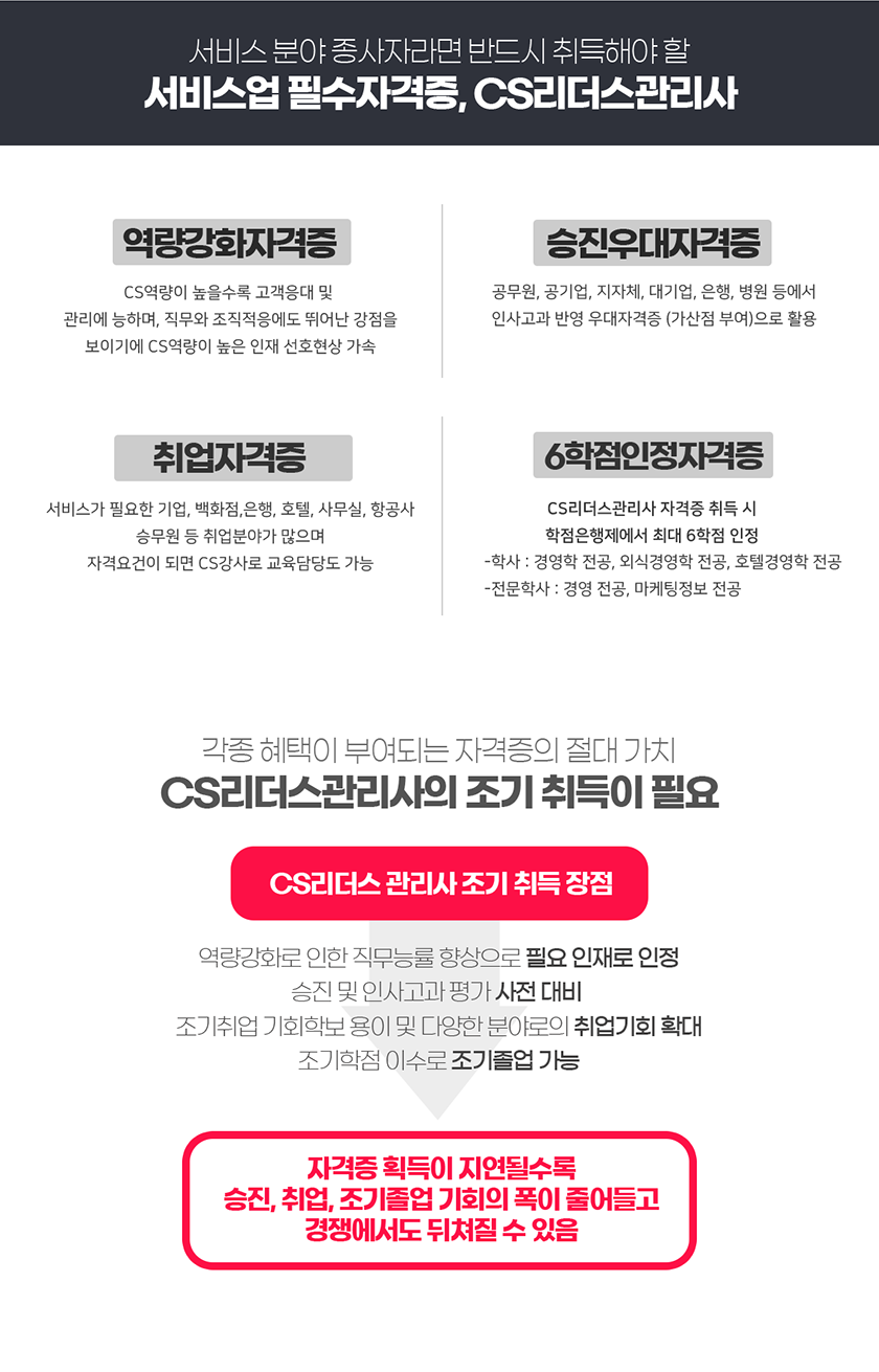 서비스업 필수자격증