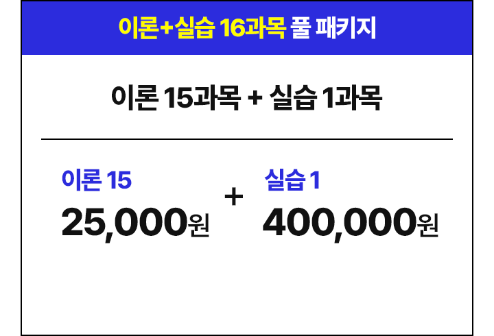 역대급 할인 패키지 구성