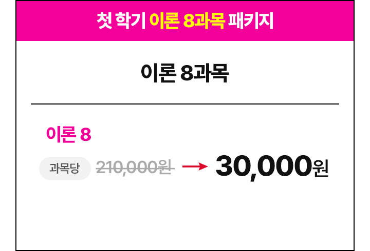 역대급 할인 패키지 구성