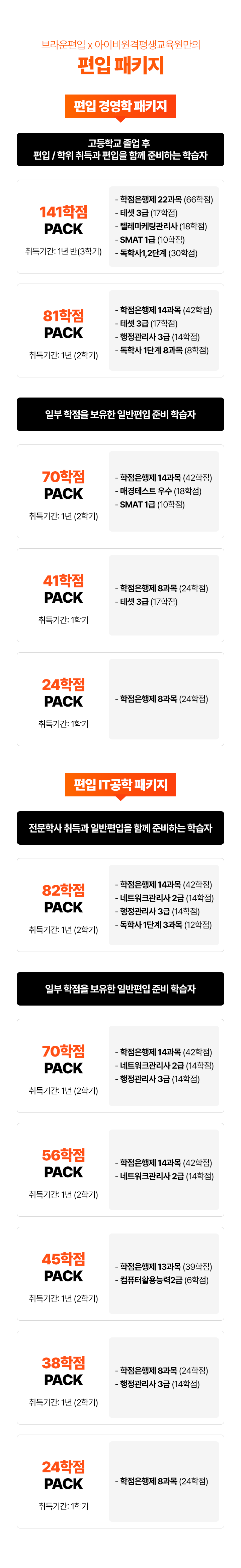 편입 패키지